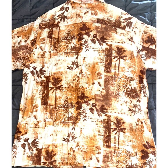 Margaritaville Button Shirt Size 2XL Men’s Soft Silk/Linen All Over Print Summer - Picture 3 of 5